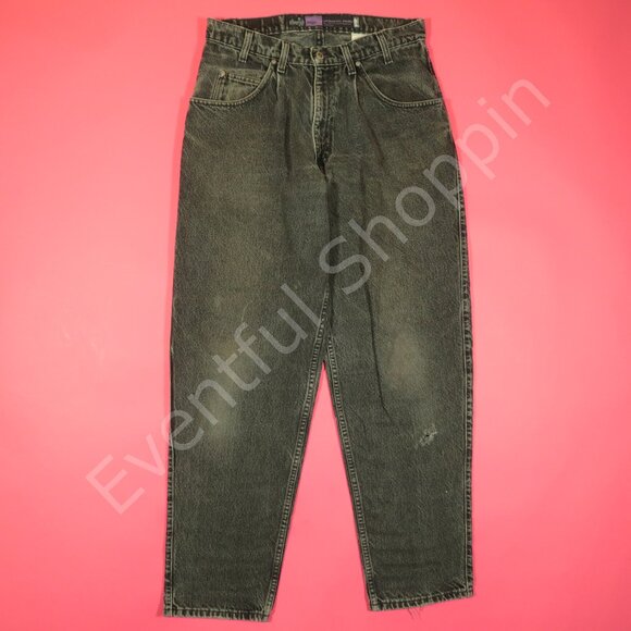 Vintage Levis SilverTab Jeans Mens 33 Black Baggy Loose Made In USA 90s - Picture 2 of 11